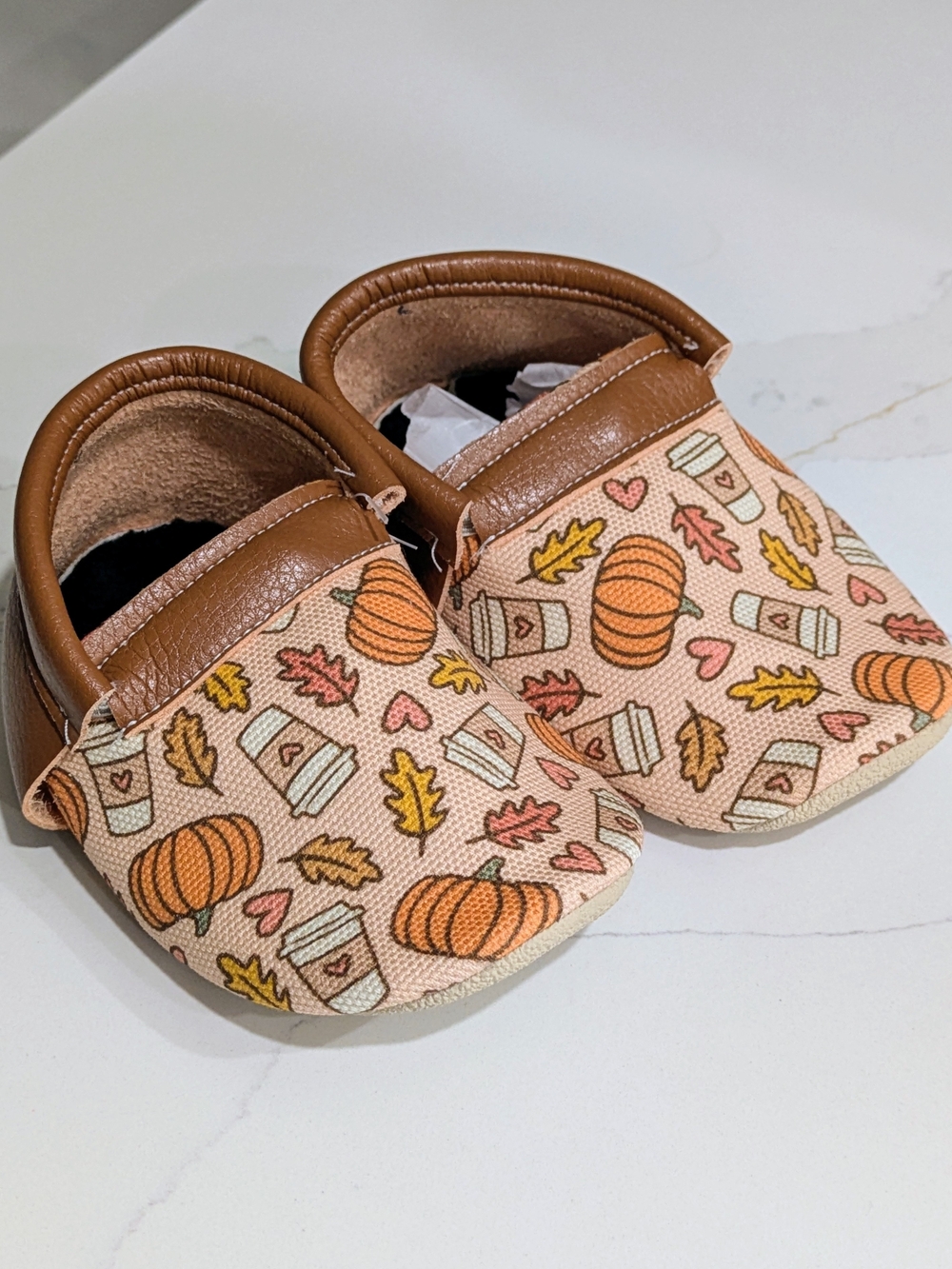 Toddler Fall Pumpkin Spice Moccasins